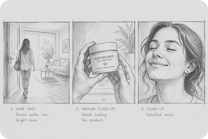 Produce storyboards and layouts