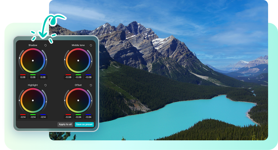 Cinematic tone adjustment with CapCut video color wheel