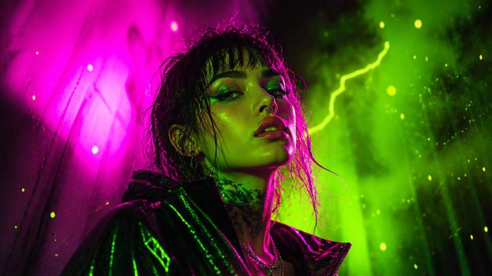 Toxic Neon AI Filter hero image
