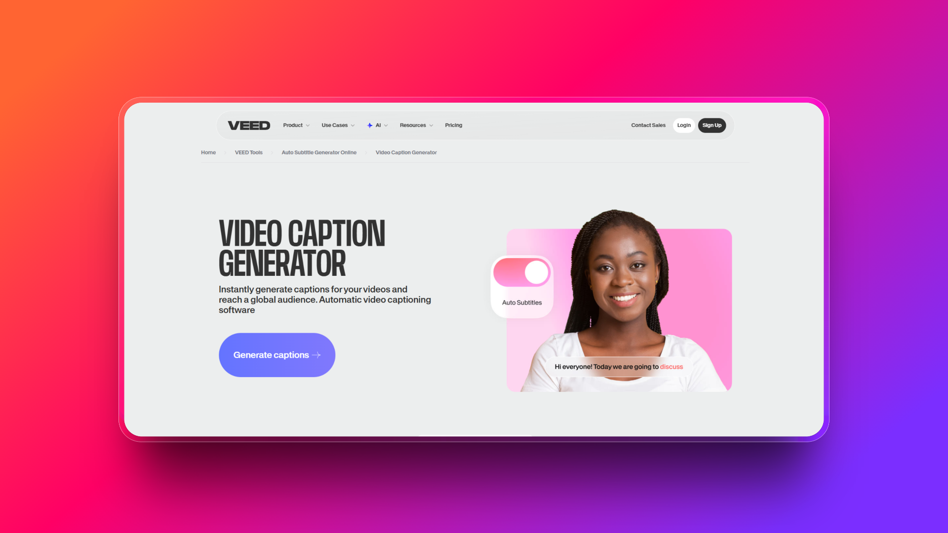 Closed captions by Veed.io