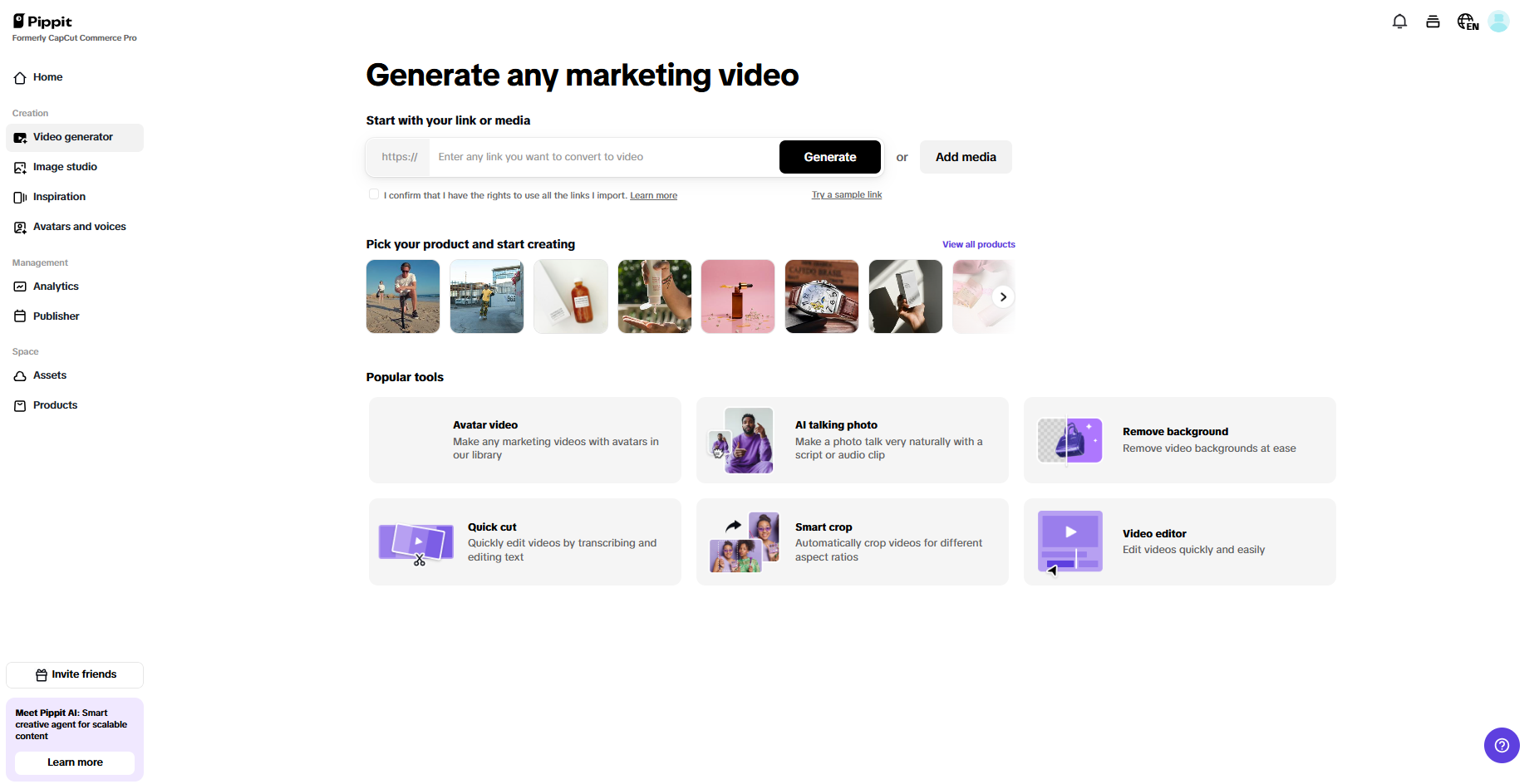 One-click video generation