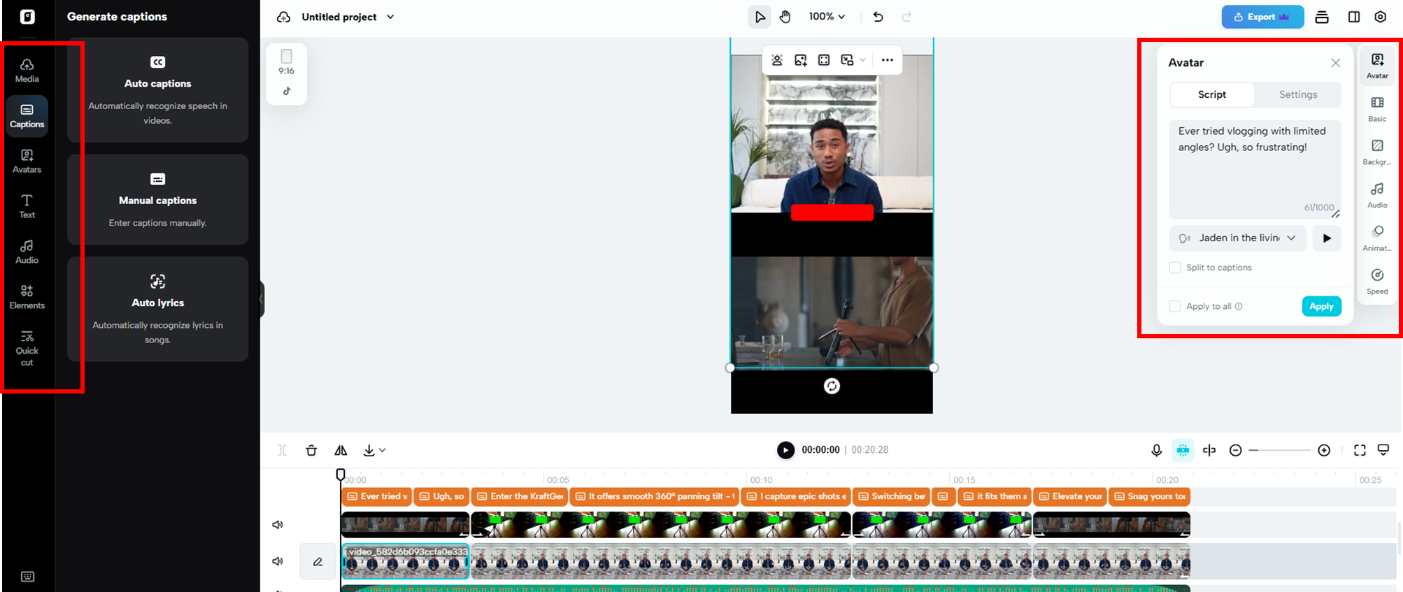Gamitin ang advanced na mga tool sa pag-edit ng video ng Pippit