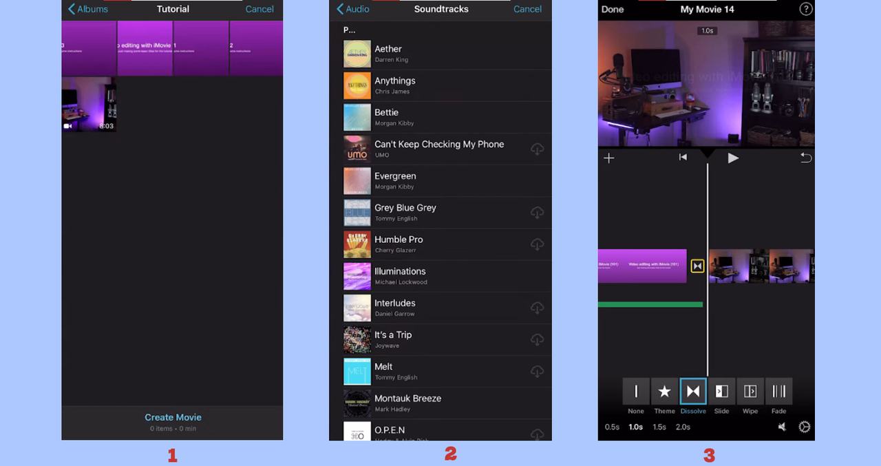 iMovie app