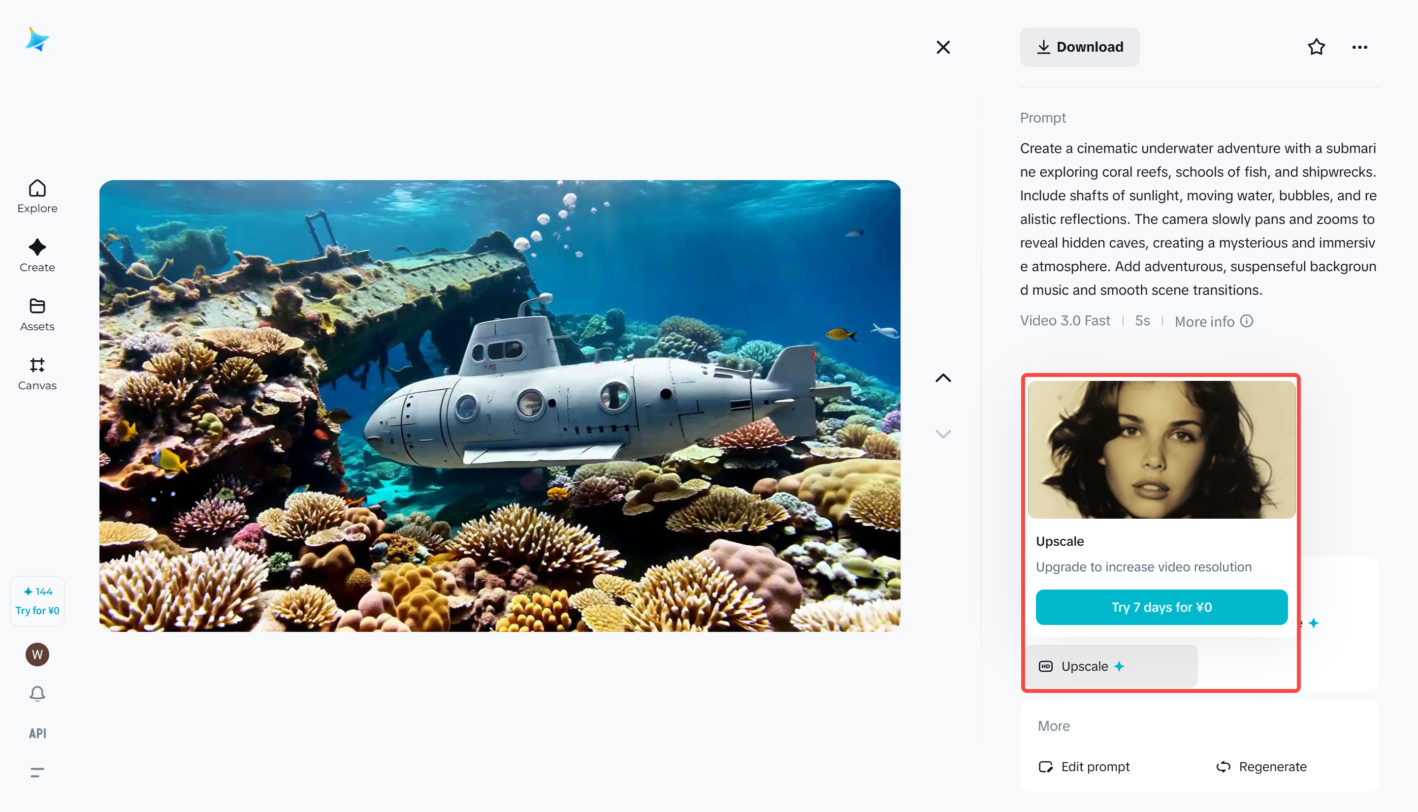 Aumentador de video HD con Seedance 2,0 Pro
