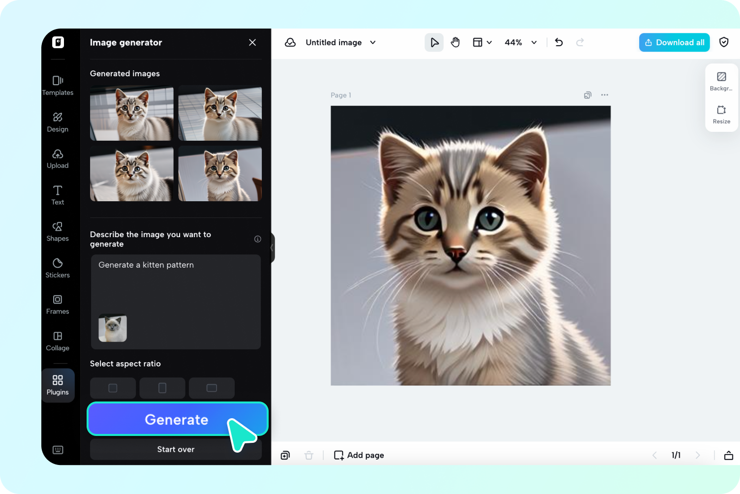 Create a print design