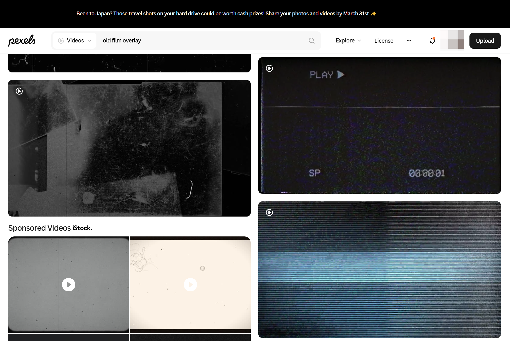5 best websites to download film frame overlay: Pexels