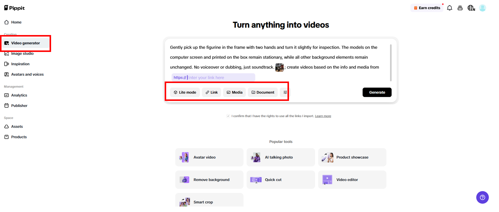Start with prompts and images