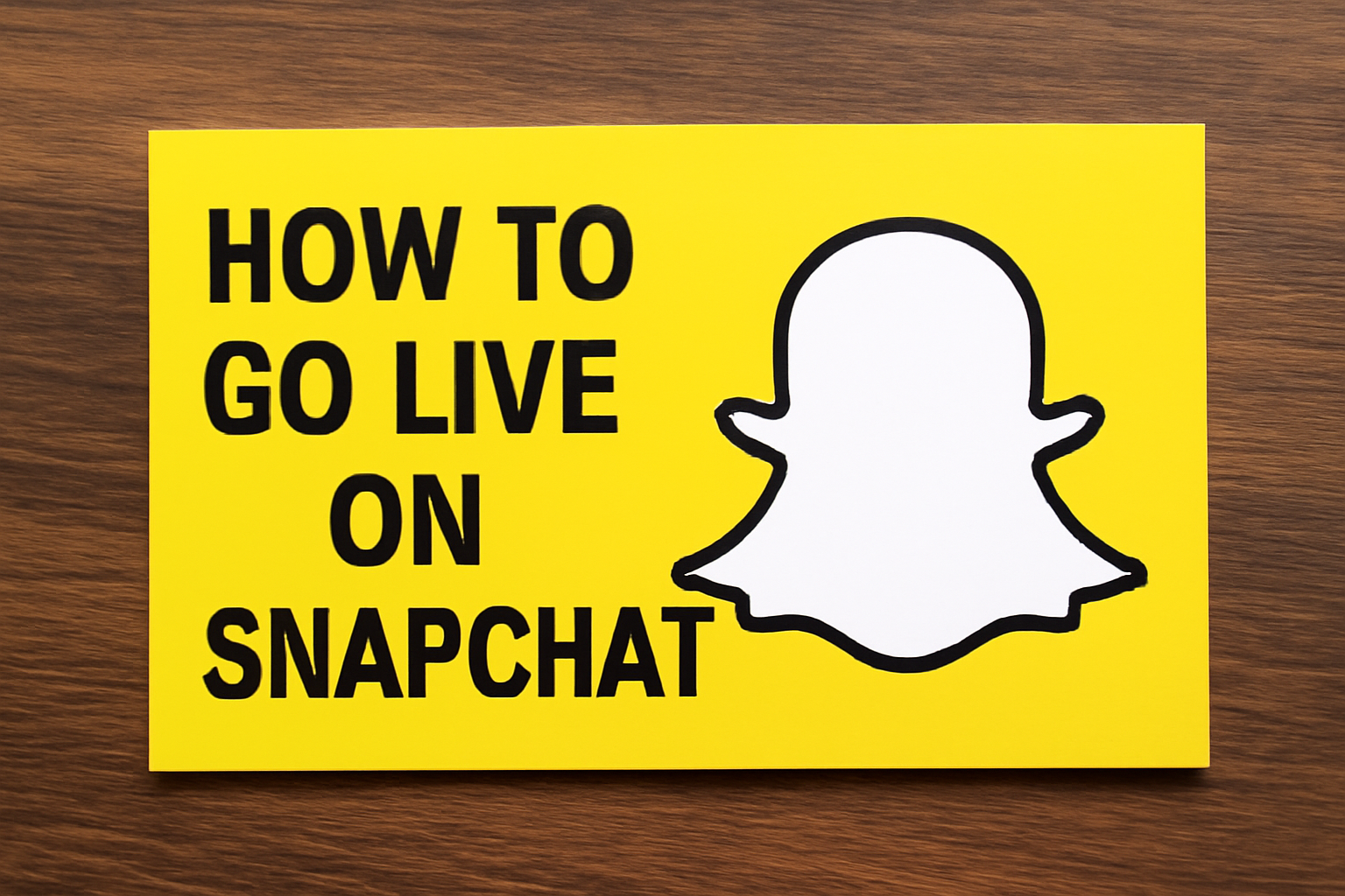 How to go live on Snapchat