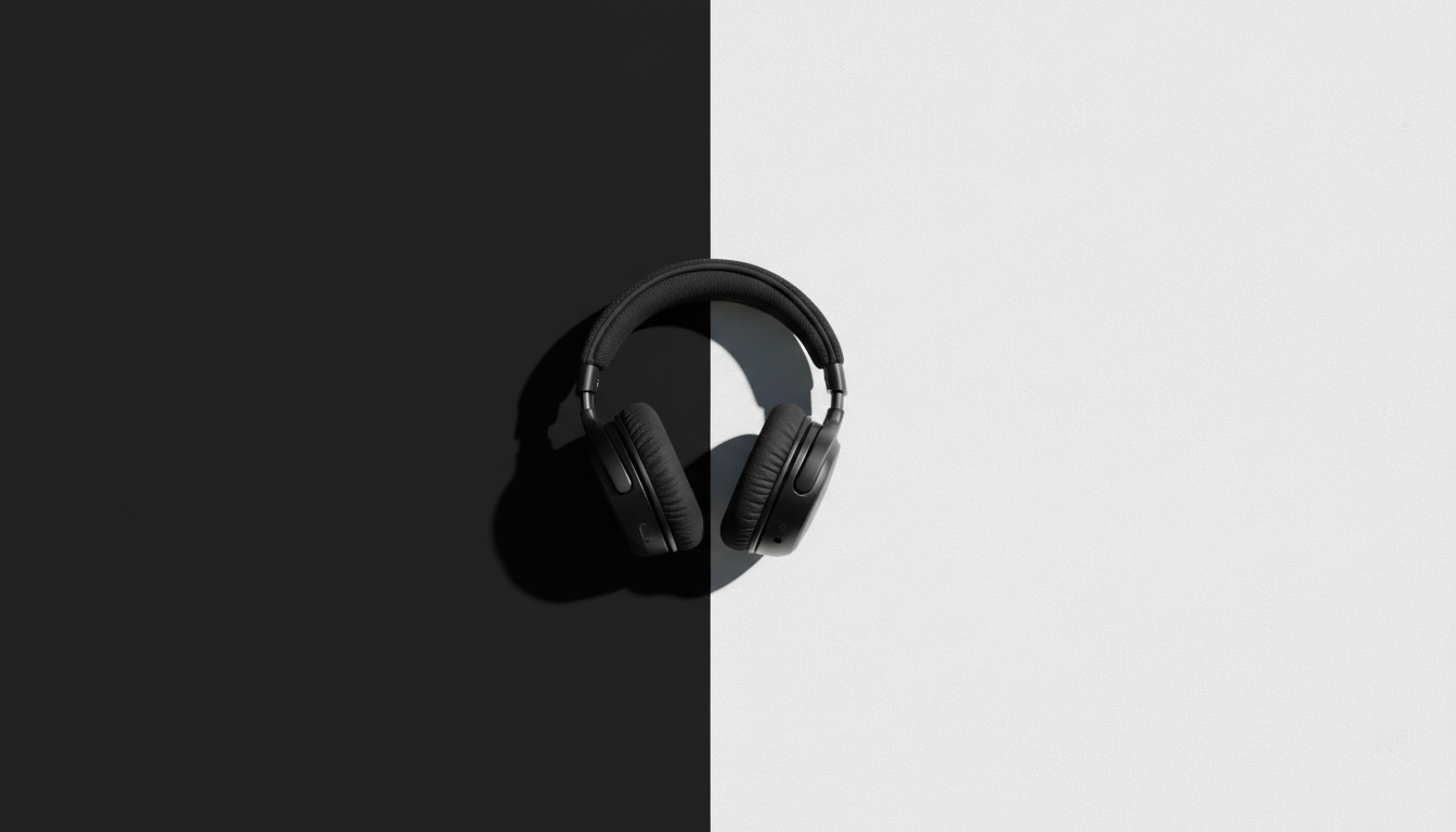 A headphone display
