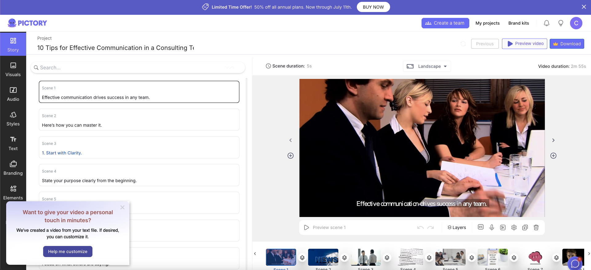 gerador de vídeos de treinamento com IA gratuito