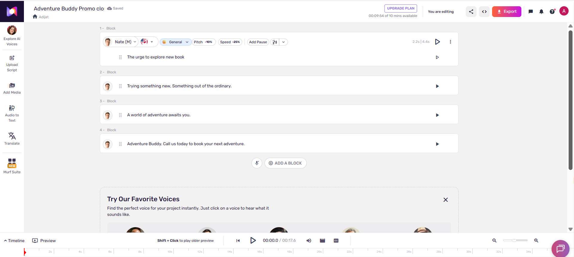 ai audiobook narration free