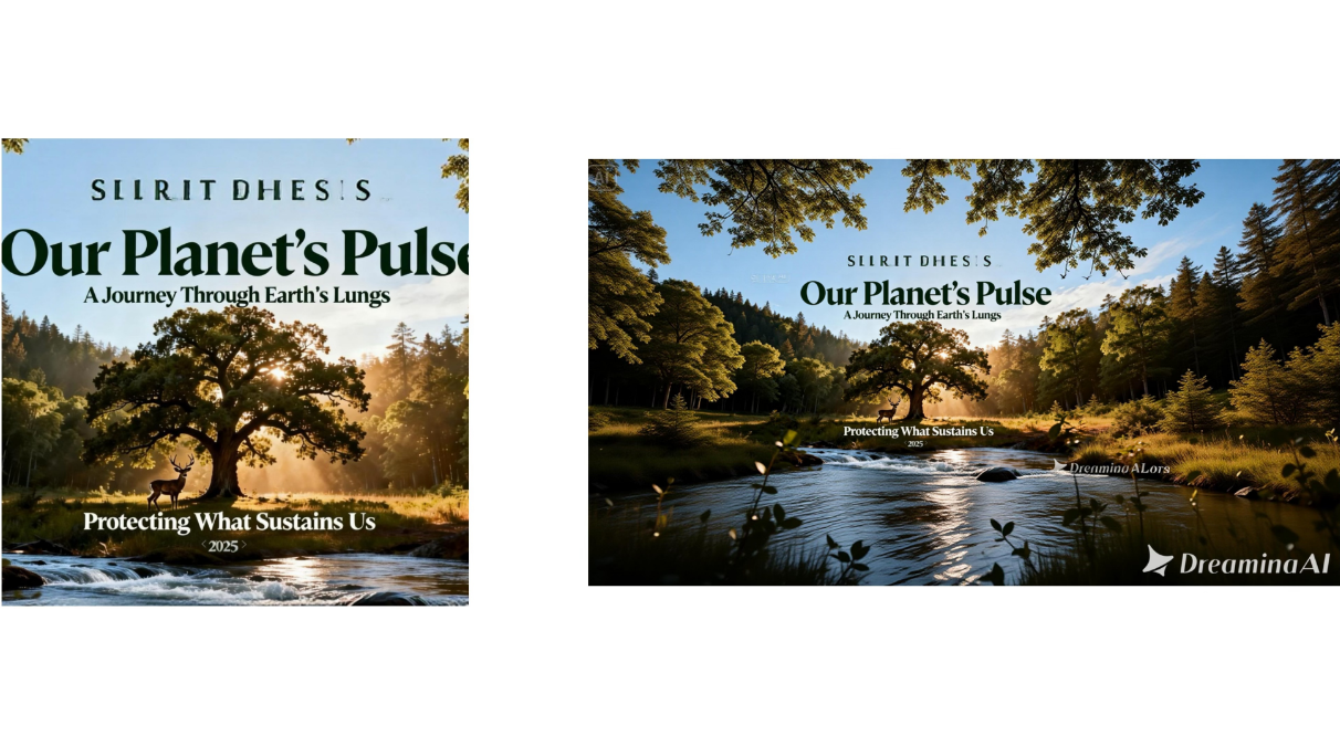 Add a similar layout to the original documentary poster elements using the expand feature of Dreamina