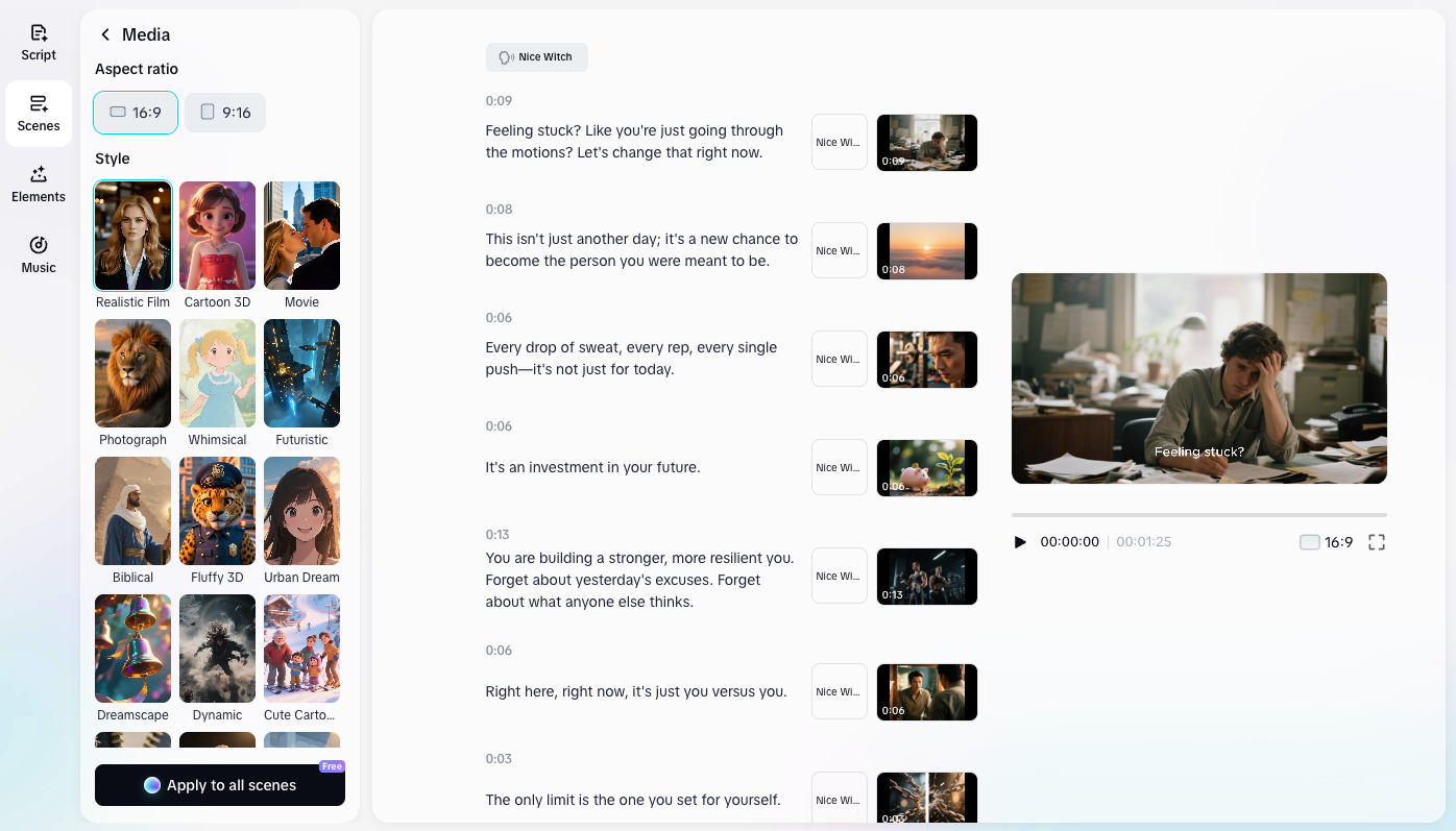 Apply Voice and Generate Media