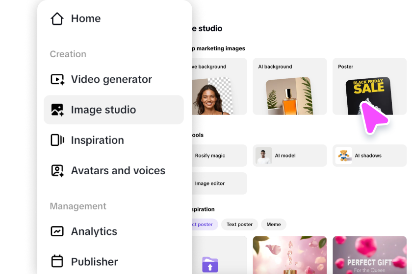 Access the Poster tool