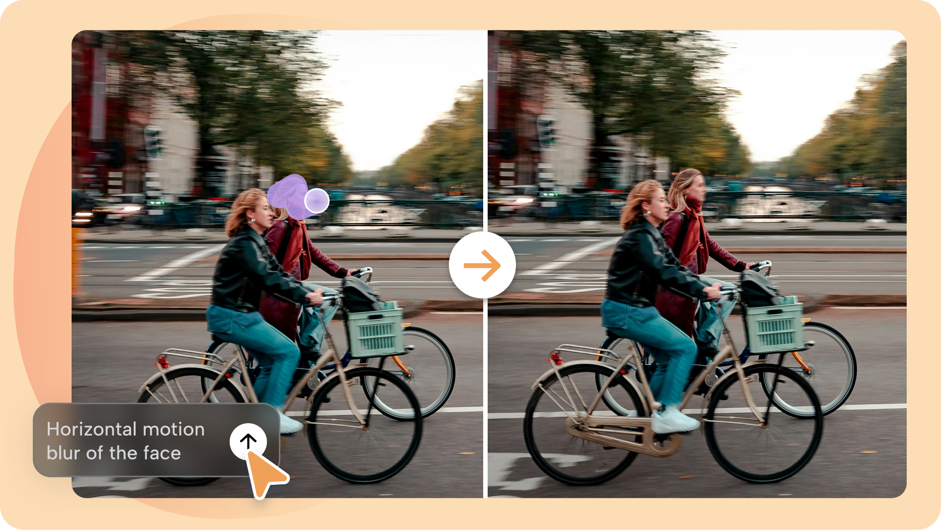 Blur atau ubah area tertentu dengan pengeditan AI yang ditargetkan