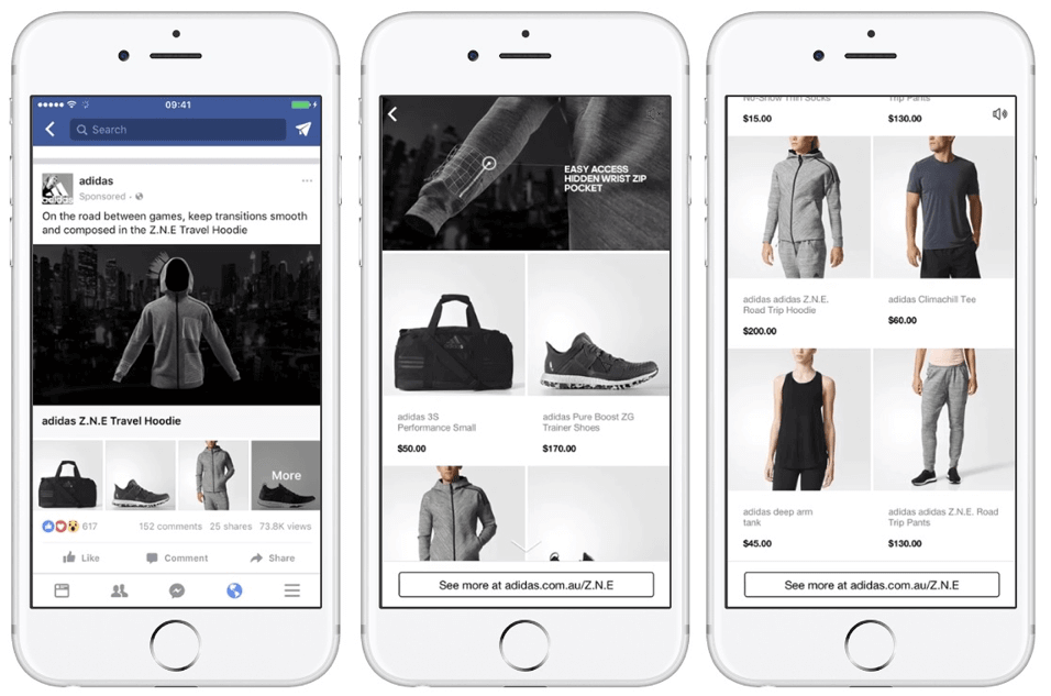 Facebook collection ads