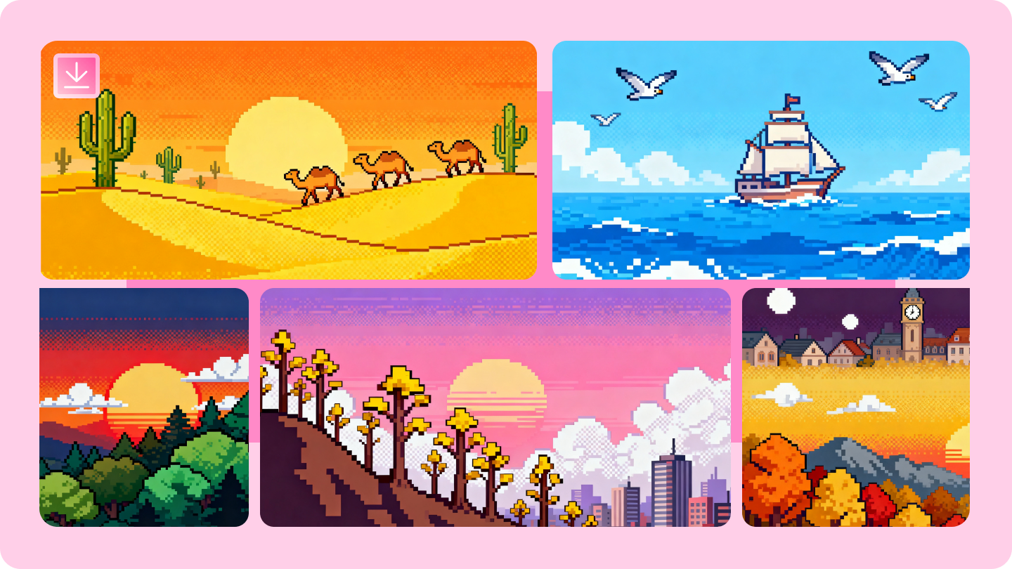 pixel art background