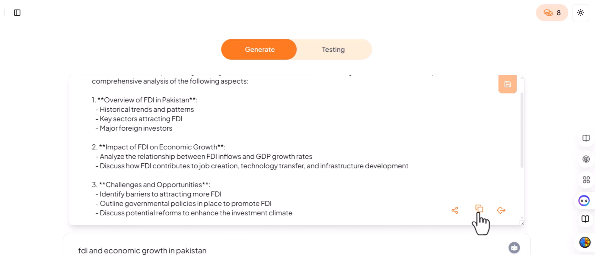 Generating prompt in Prompt Genie