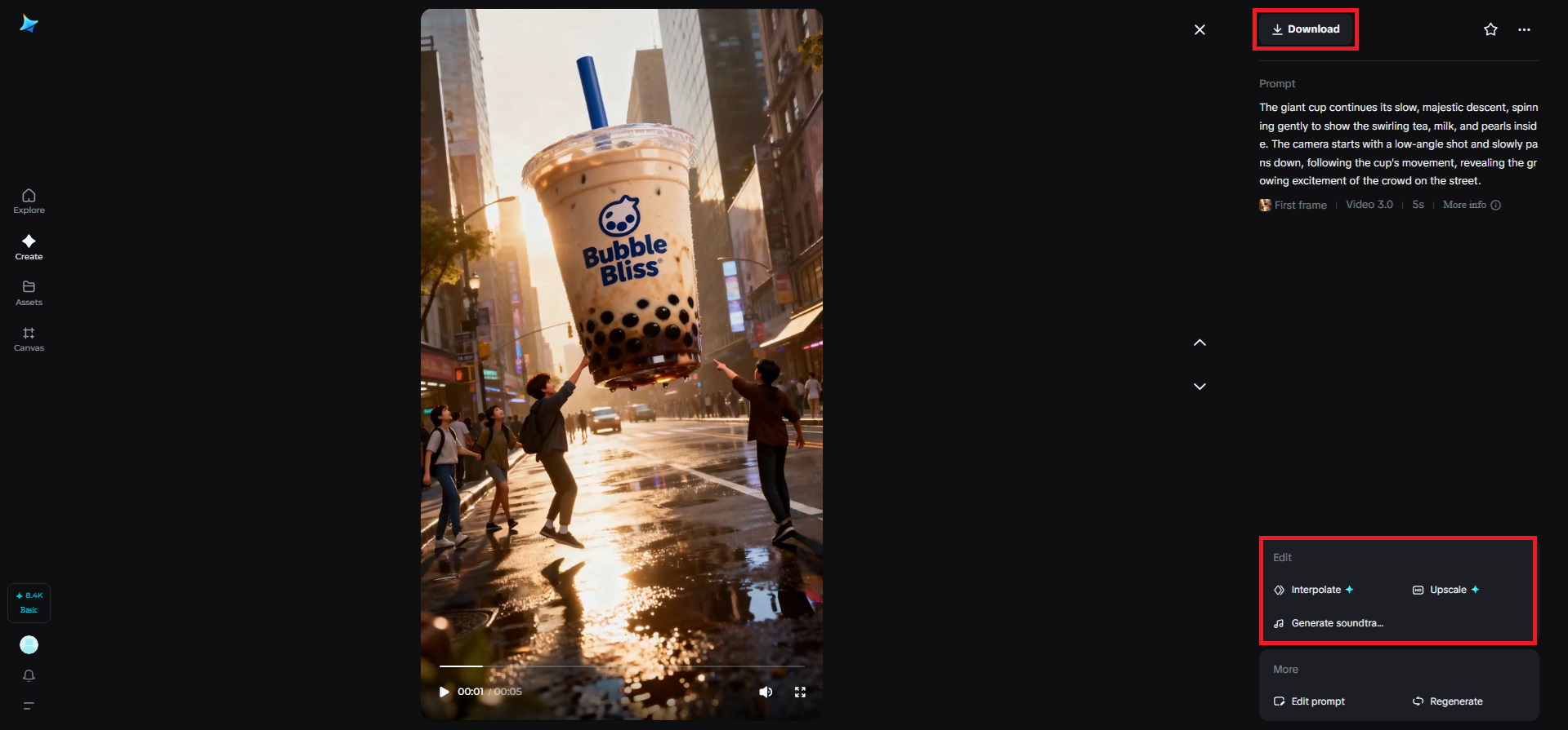 Preview, refine, and download your final CGI advertisement