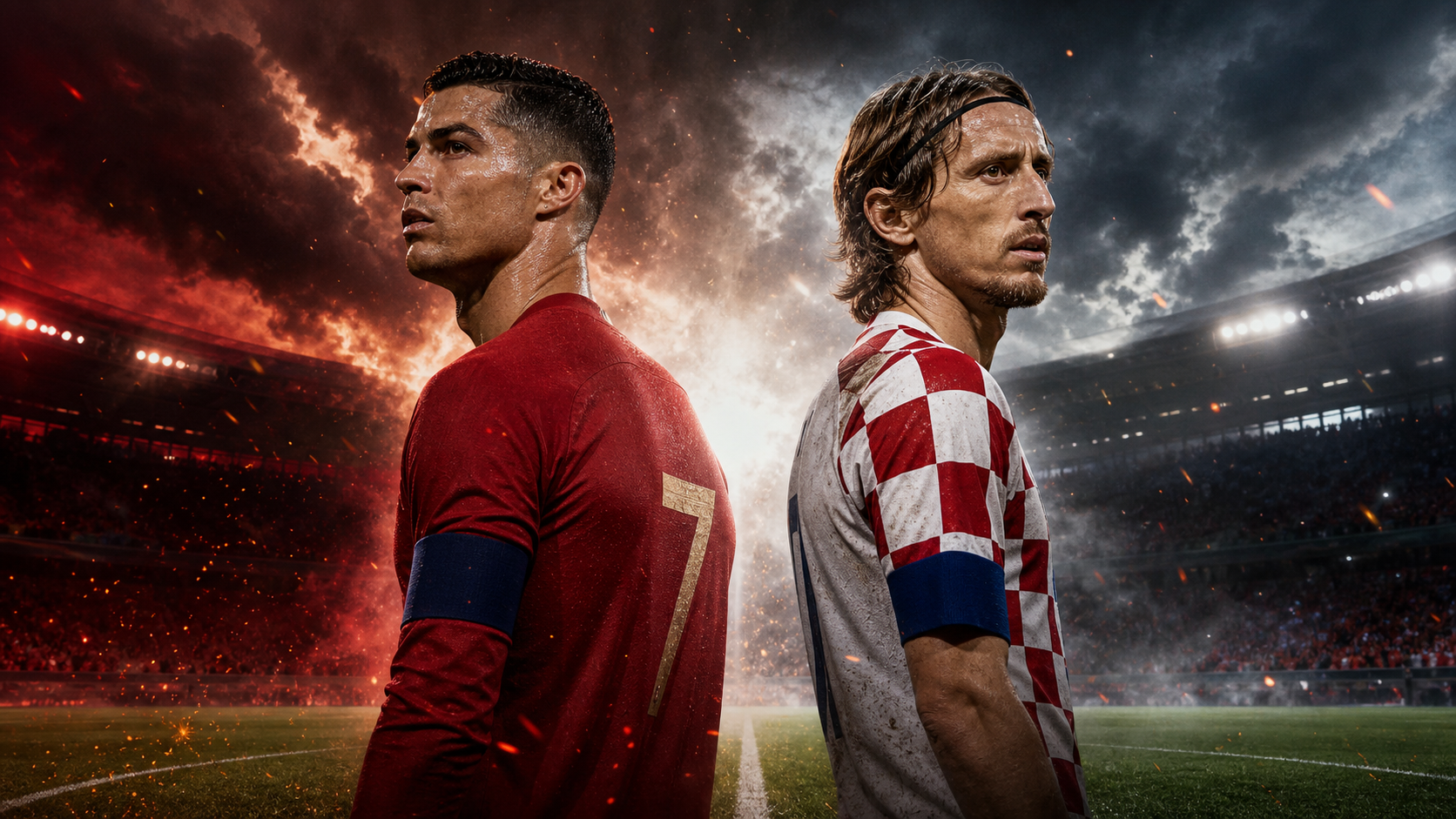 Ronaldo vs Modric Poster Prompts hero