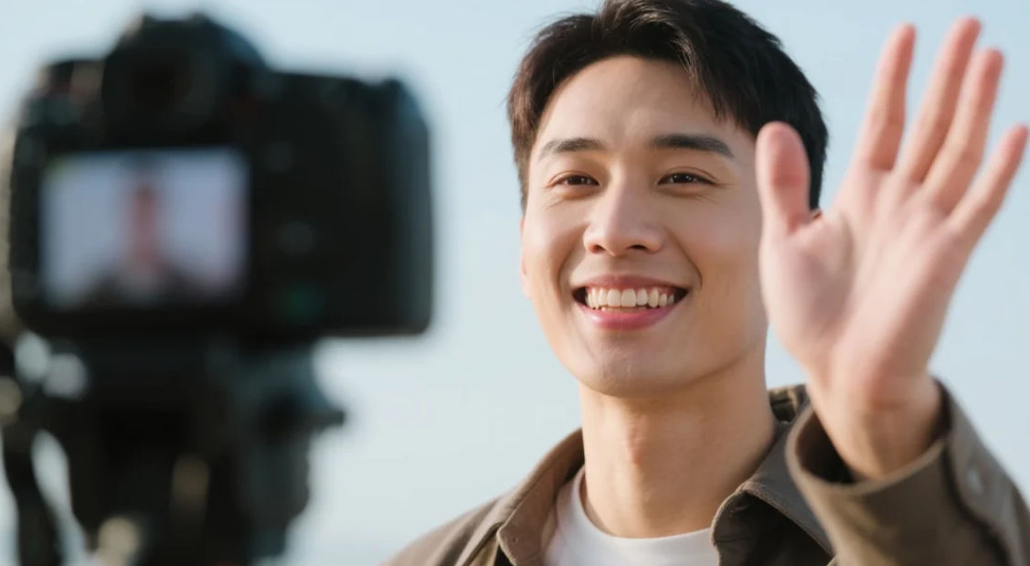 Vídeo de saudação pessoal no YouTube