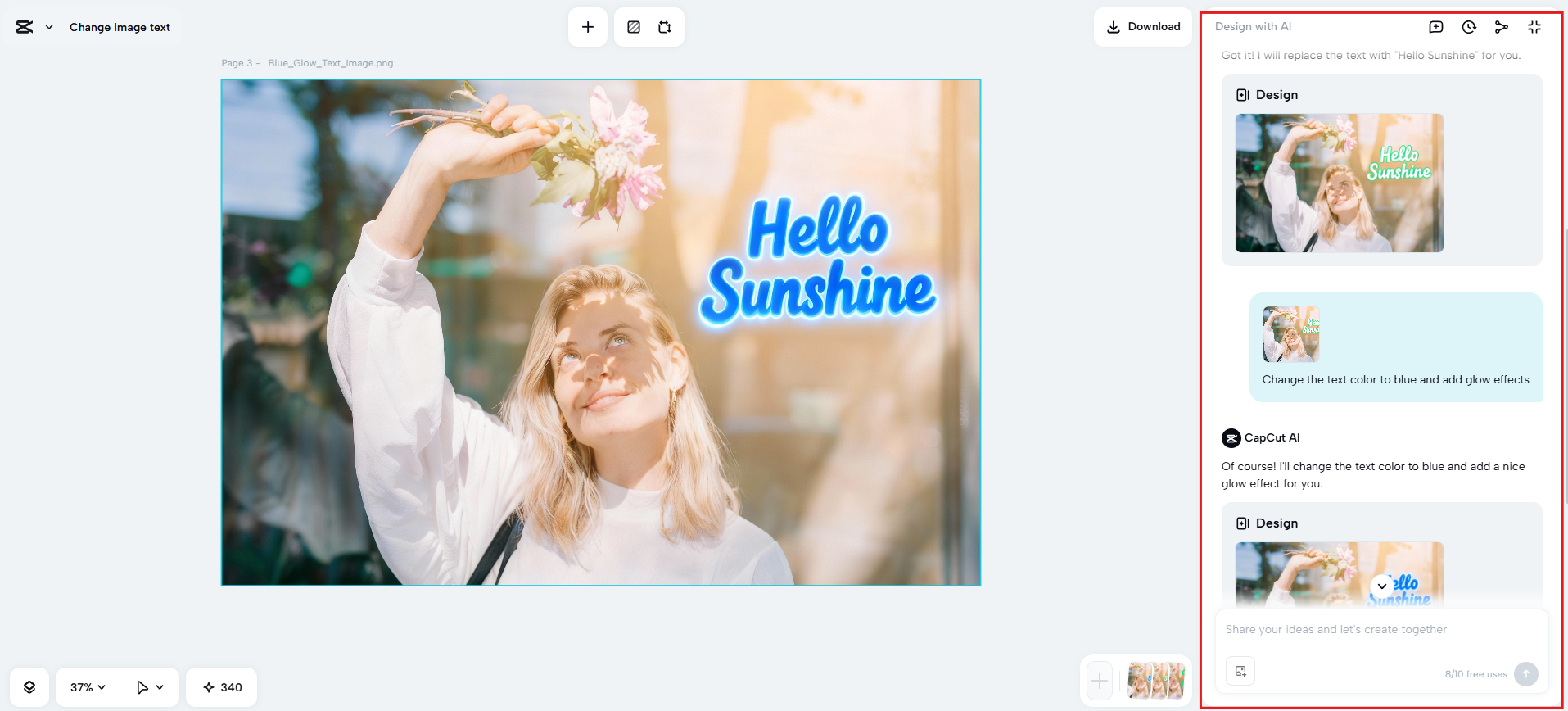 Refine further with prompts