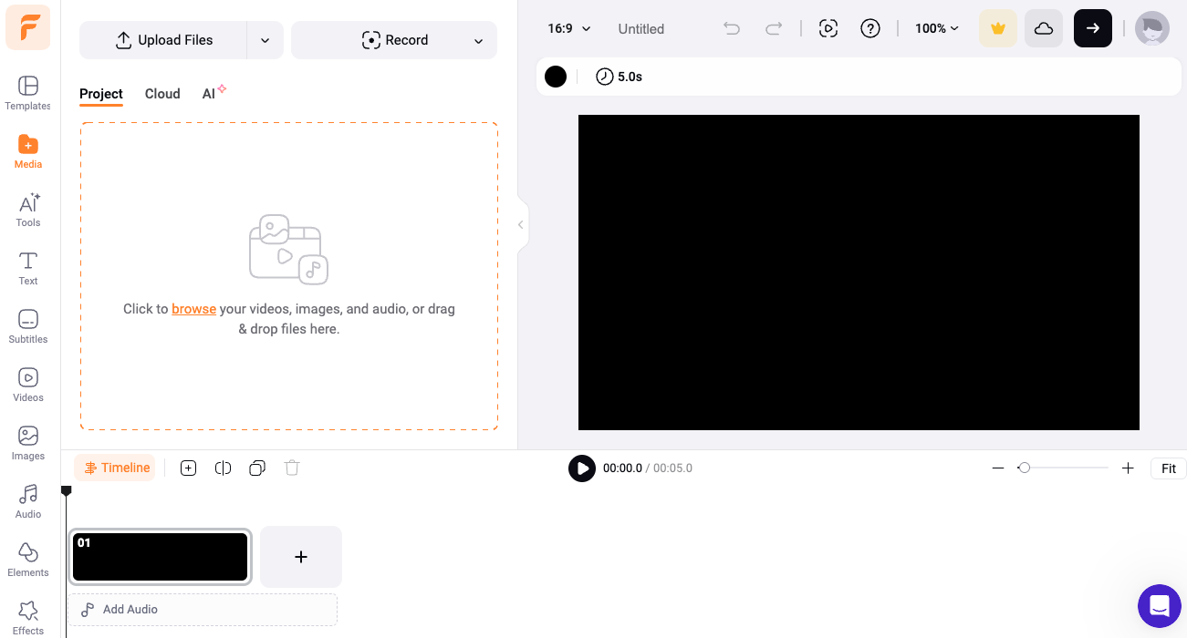 FlexClip's Long to Short Video Maker