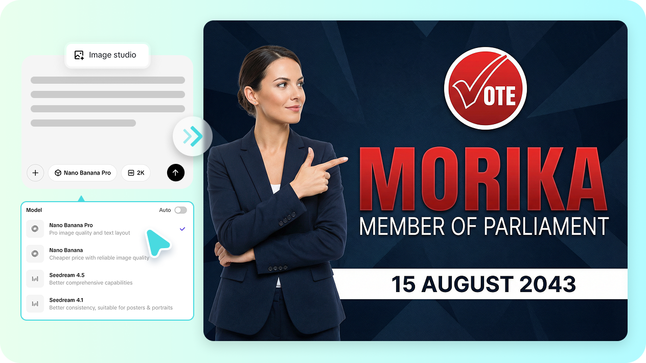 Powerful and customizable design tools for posters