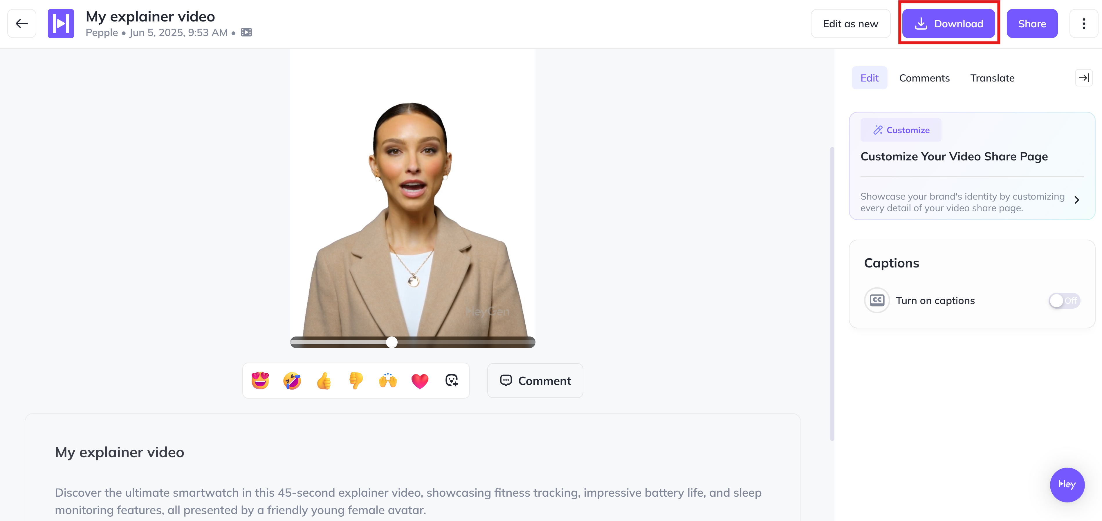 Genereren en downloaden