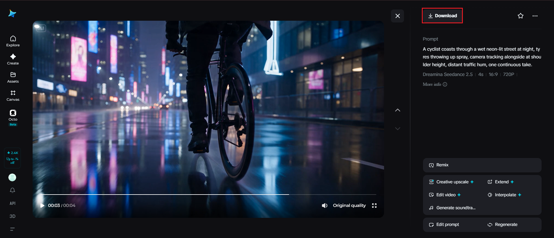 Prévisualisez et téléchargez votre vidéo