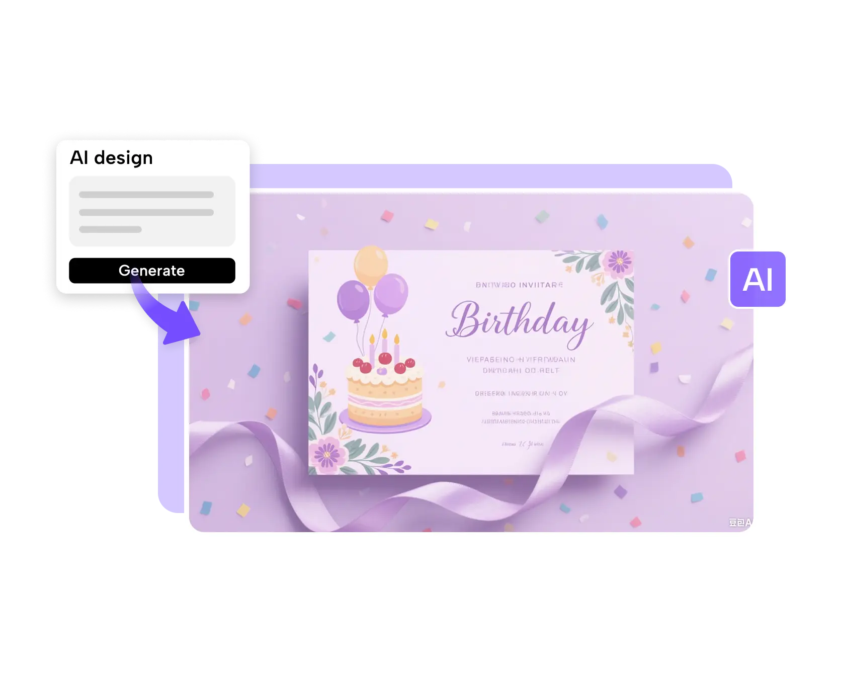 Free birthday invitation background Maker Online