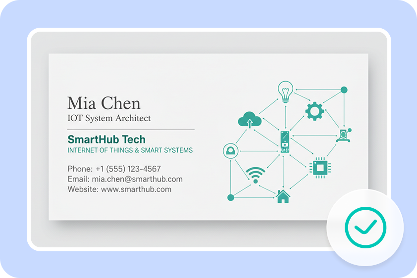  Commercial-ready AI-generated business cards