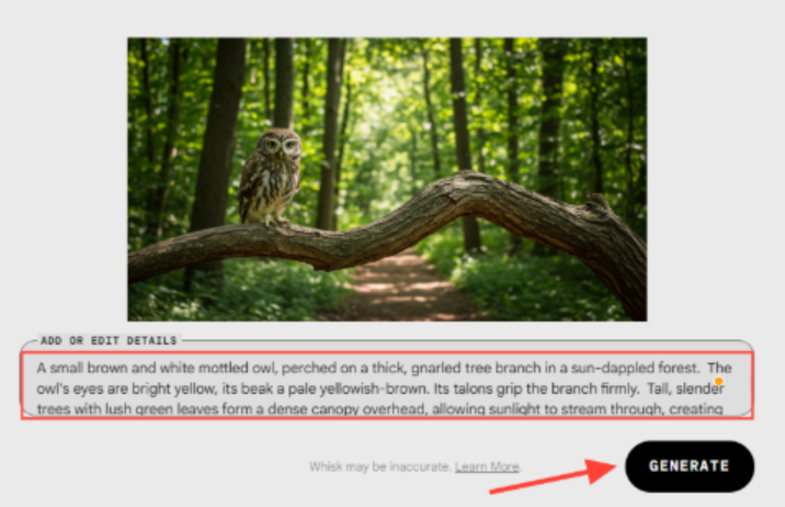 การสร้างรูปภาพด้วย Whisk AI