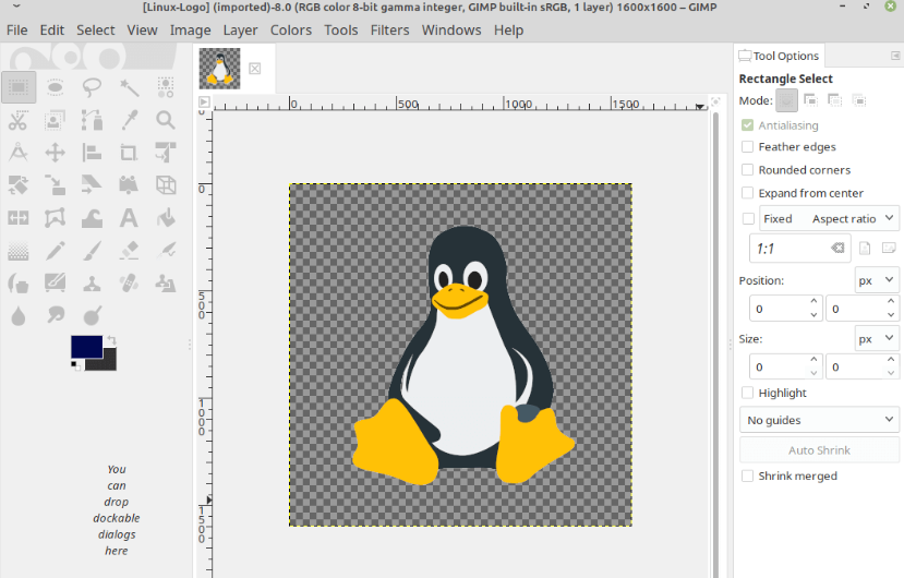 Інтерфейс GIMP