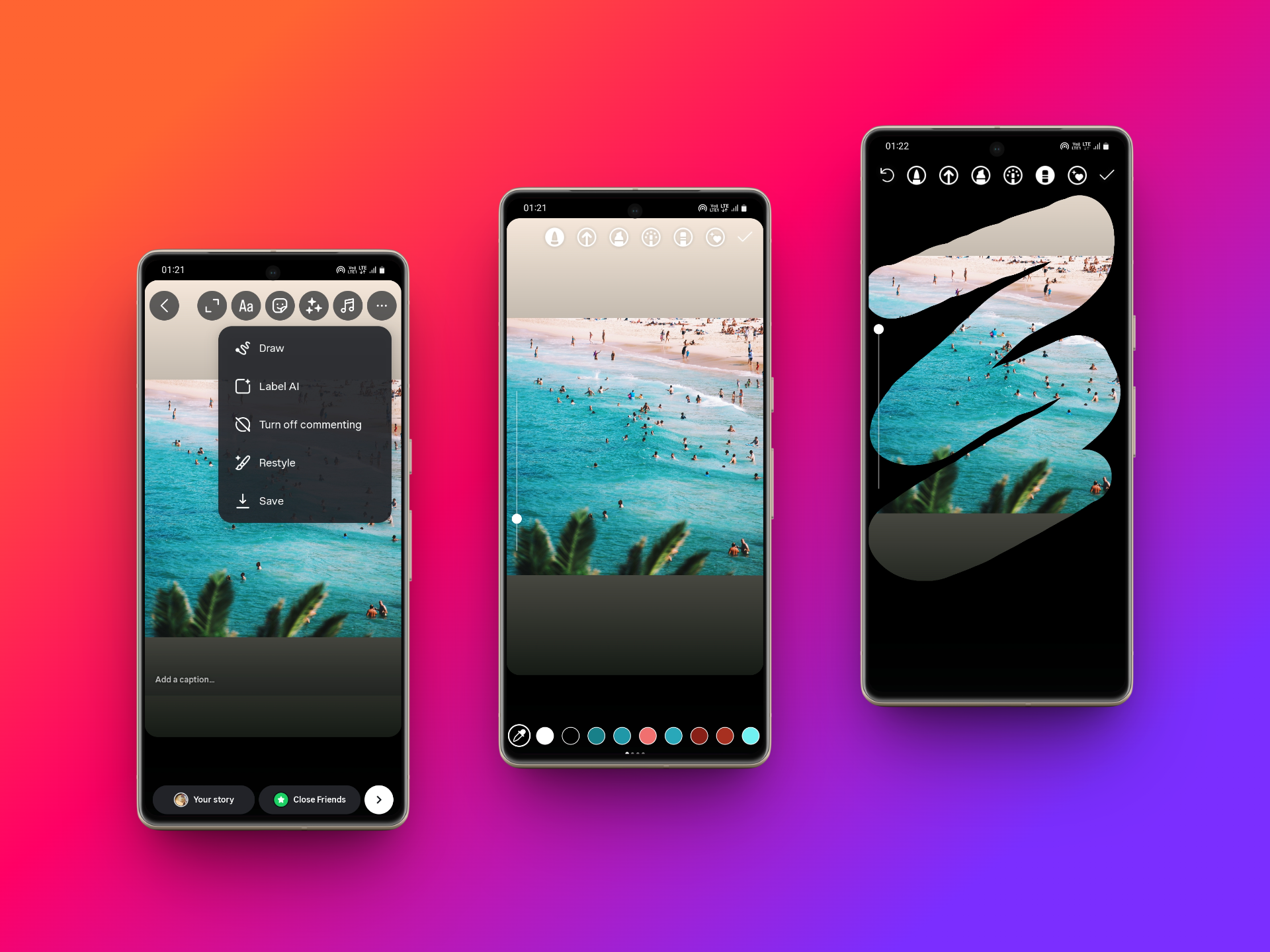 The solid background method