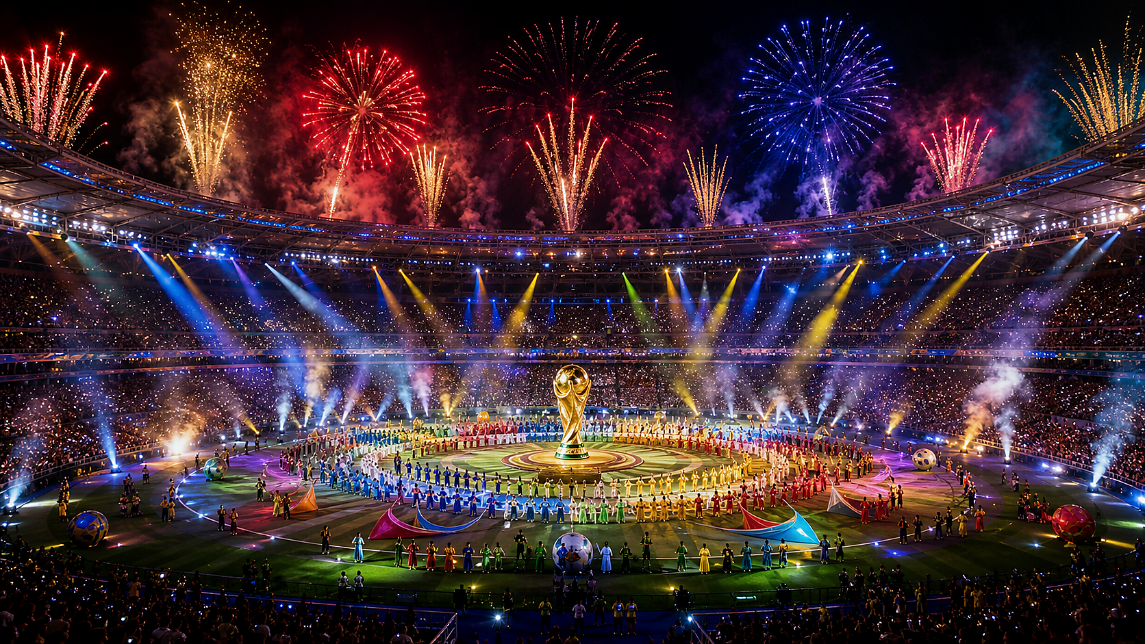 World Cup Opening Ceremony AI Video Generator prompt first image