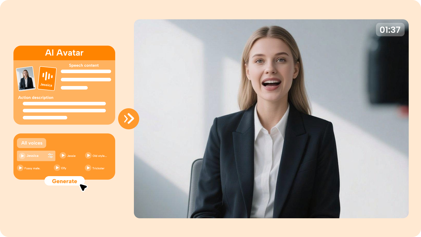 video business card