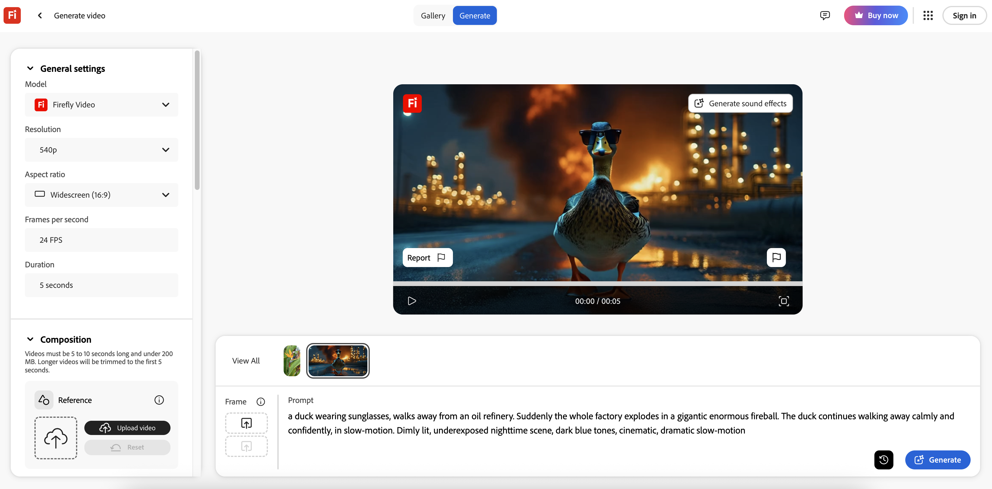 Adobe Firefly AI anime generator video platform