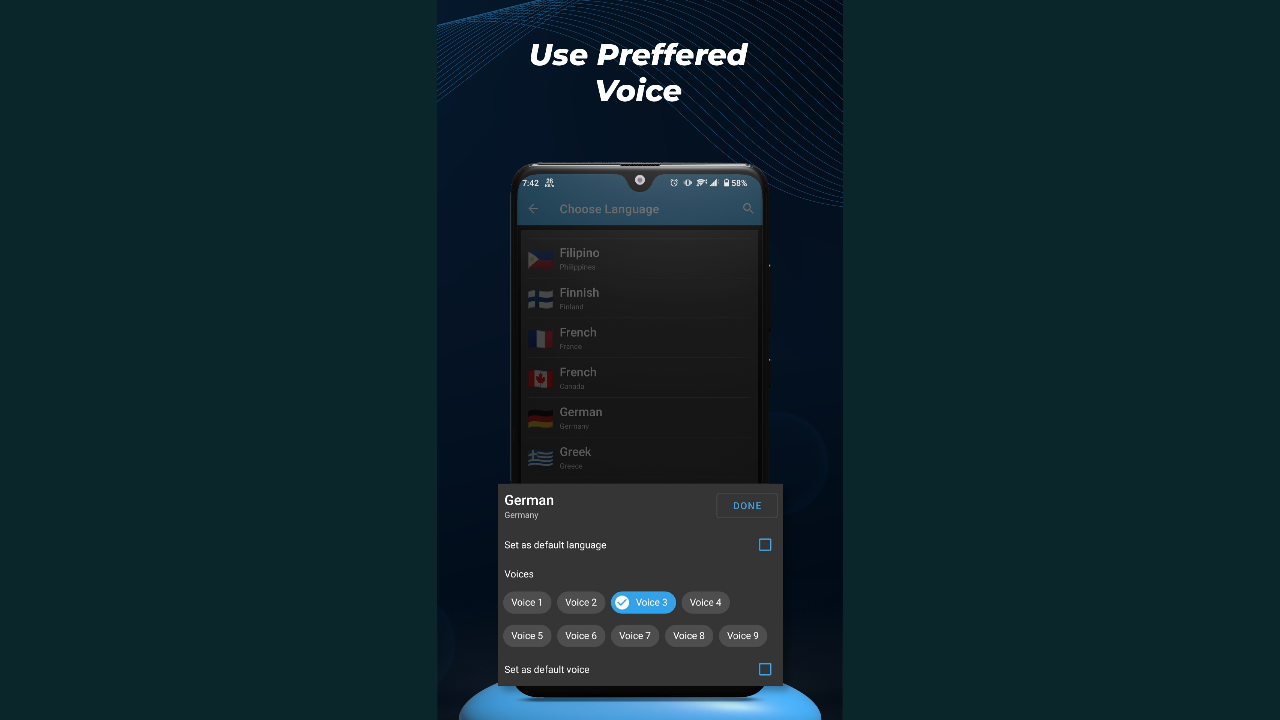 Interfaccia Text To Speech (TTS)