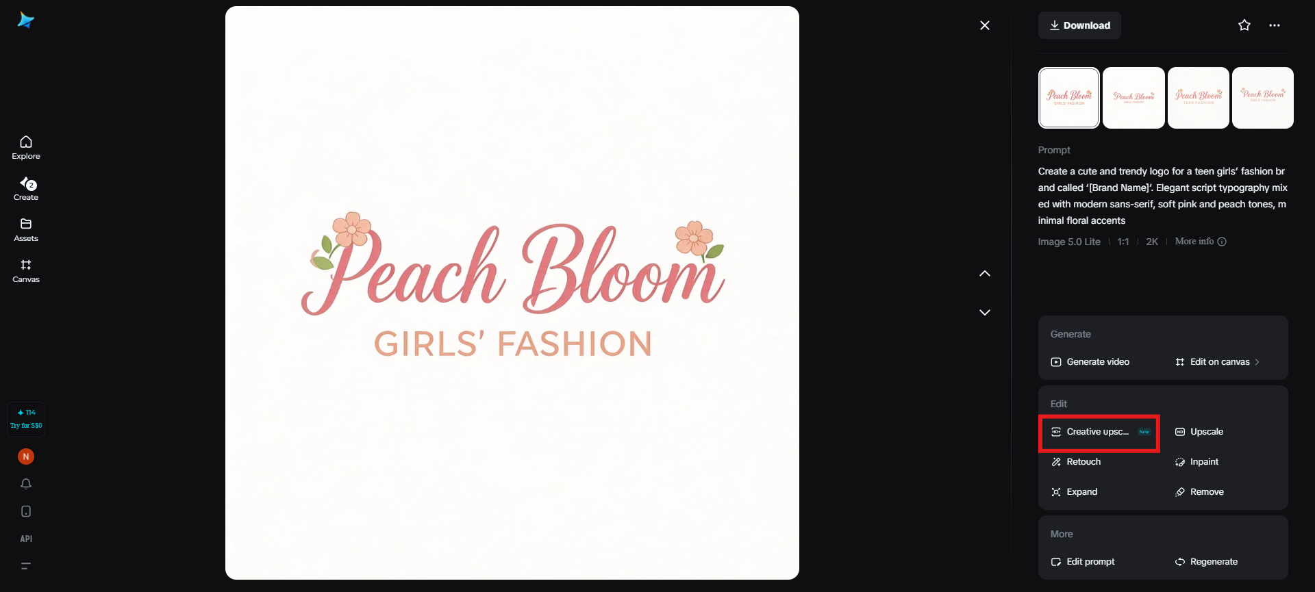 Criativo sofisticado