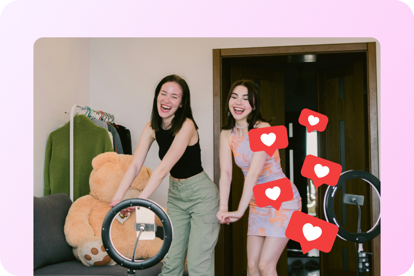 Wybór typu wideo przechowującego produkt w interfejsie użytkownika Pippit