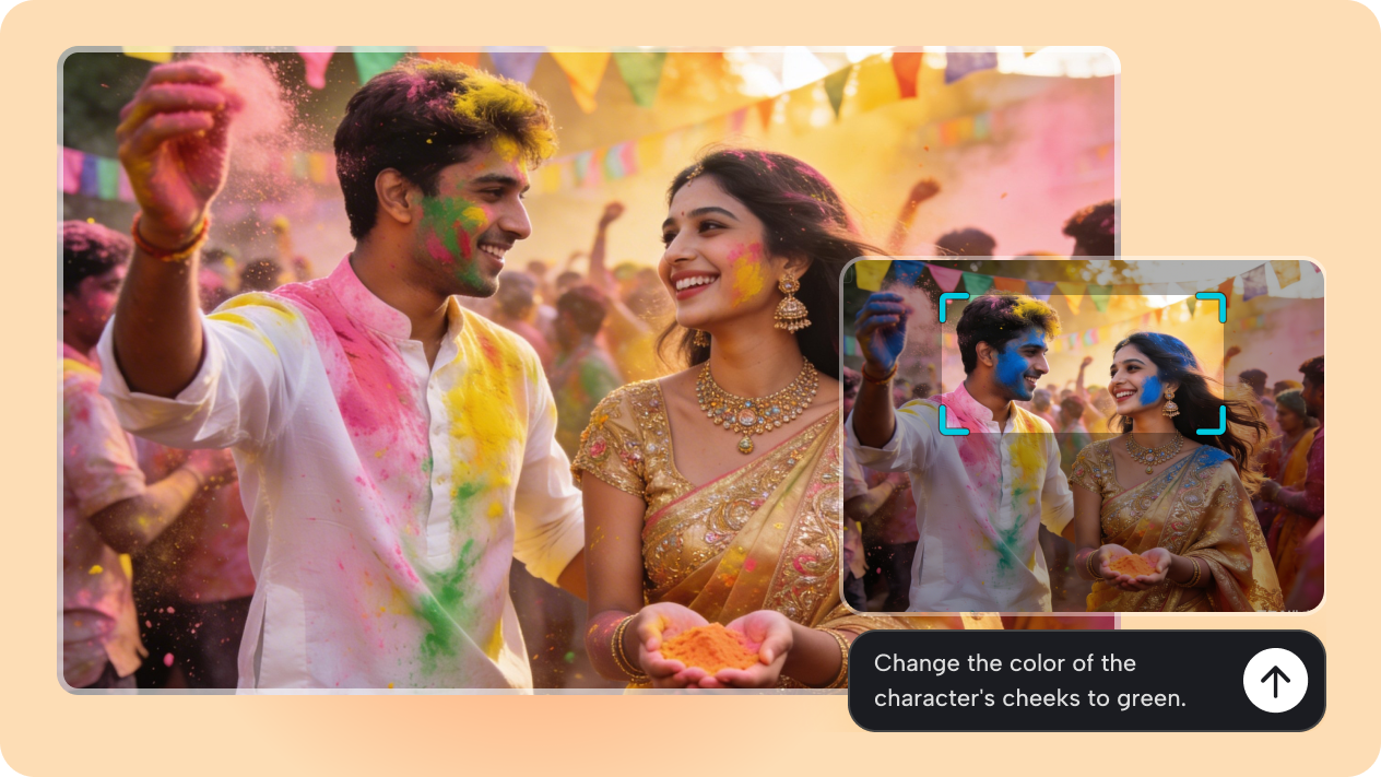  Justera Holi pulver placering med AI