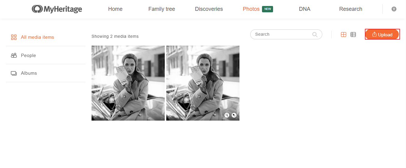 deep nostalgia by myheritage