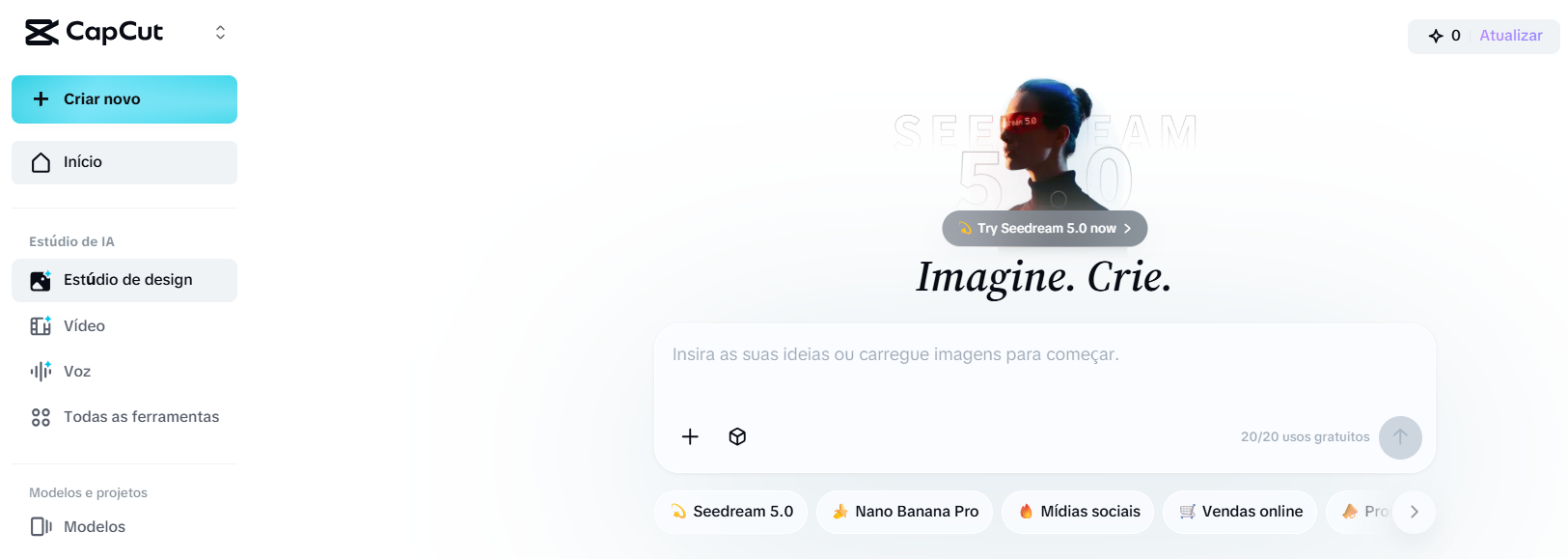 iniciar um novo projeto