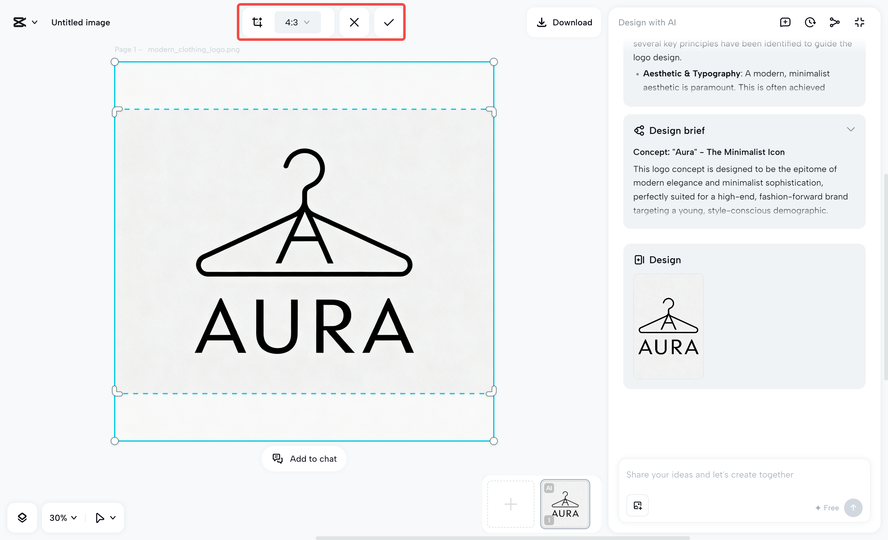 Pag-edit ng logo ng damit sa CapCut desktop video editor