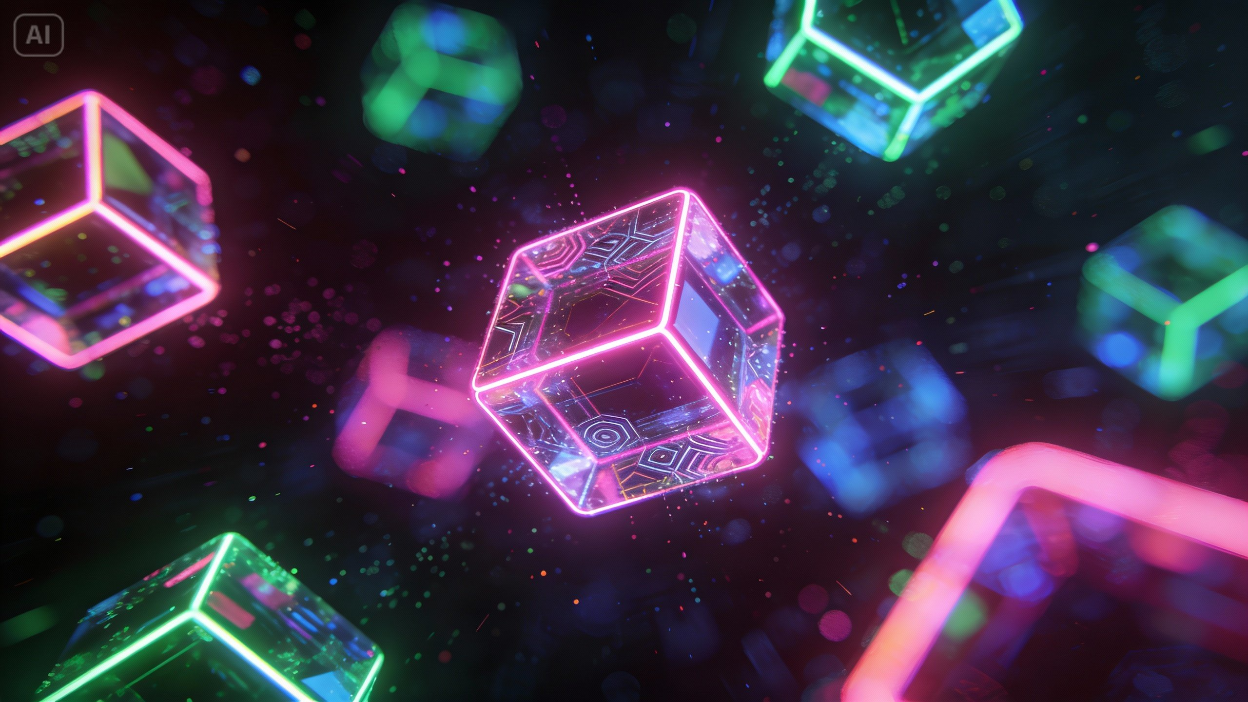 ネオン抽象的な図形