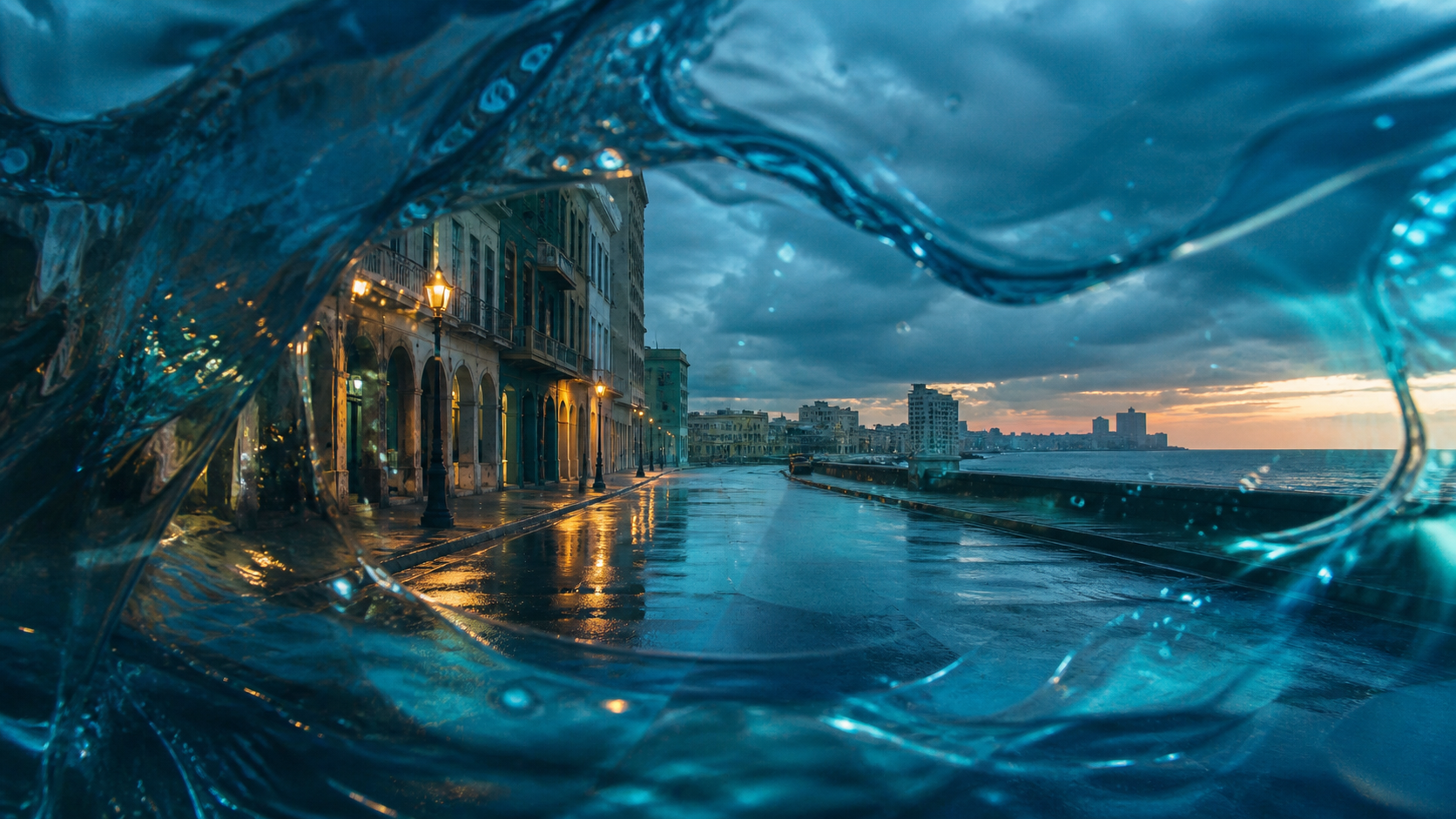 Ocean Liquid Sea Color Overlay original 16:9 effect visual 3