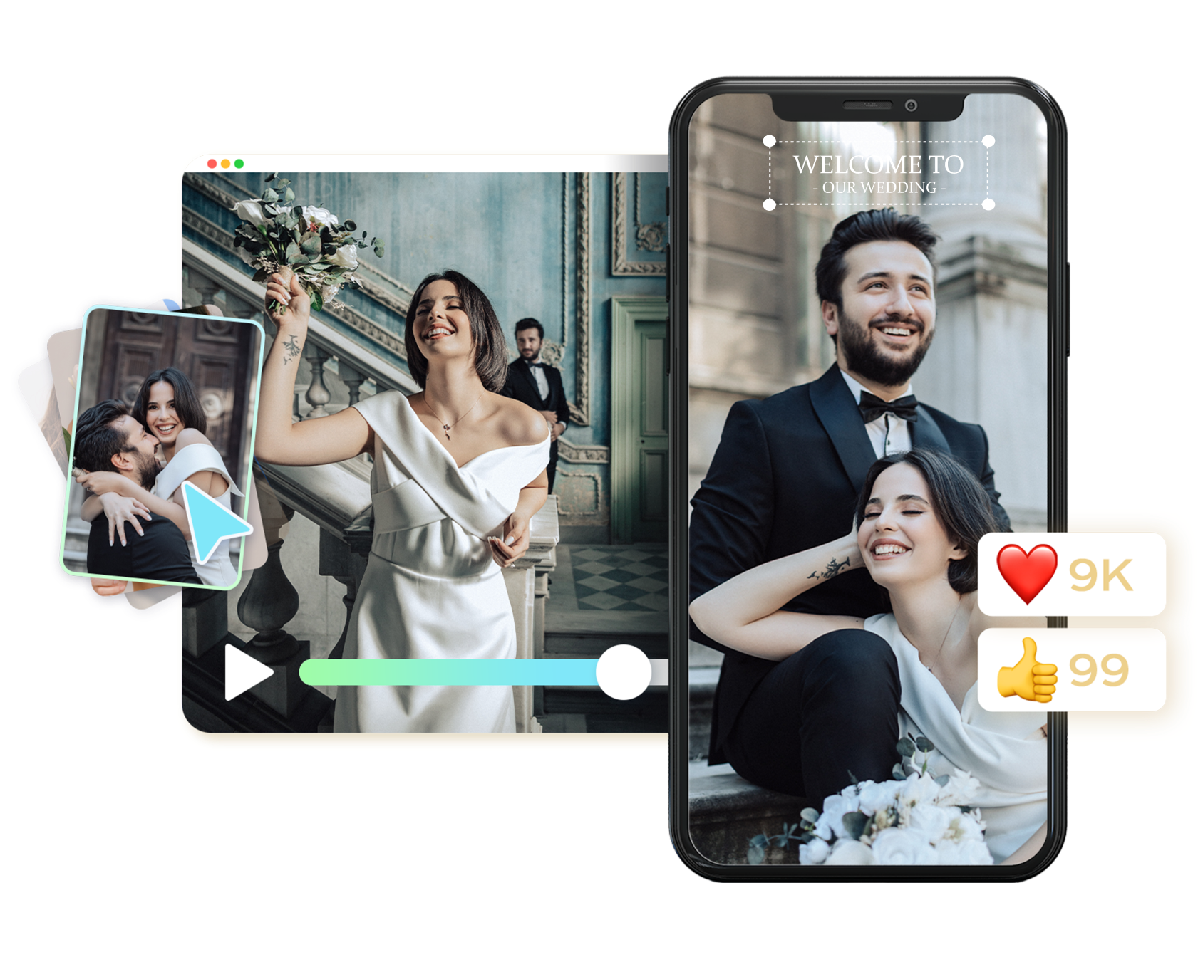 Einladung Video Maker mit Online-Vorlagen