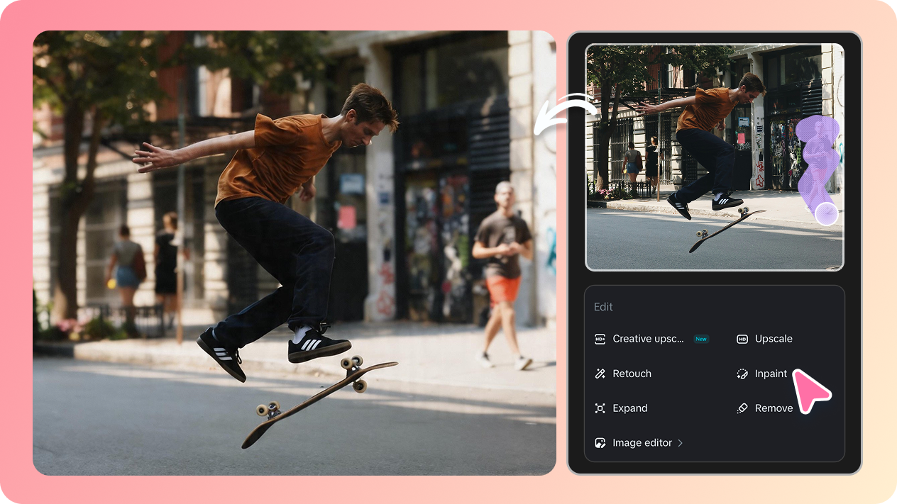 Apply precise blur to any background area with Interactive editing