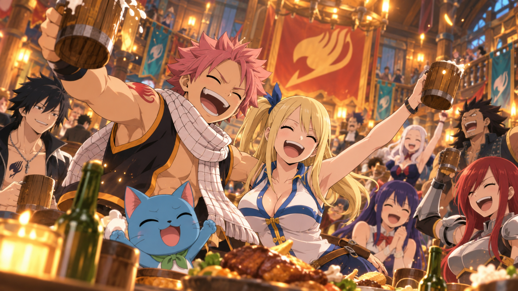 Natsu Lucy會館慶典